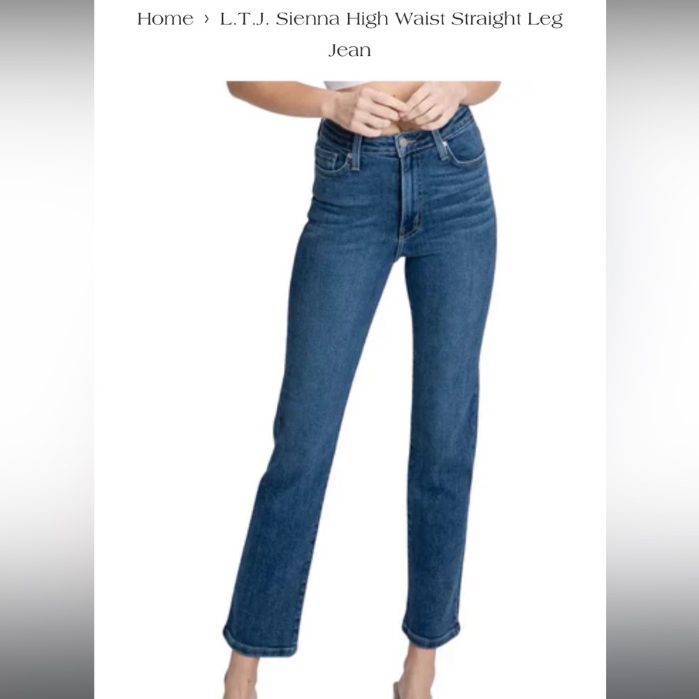LTG Sienna High Wasted Straight Leg Jean